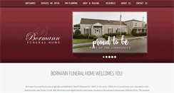 Desktop Screenshot of bormannfuneralhome.com